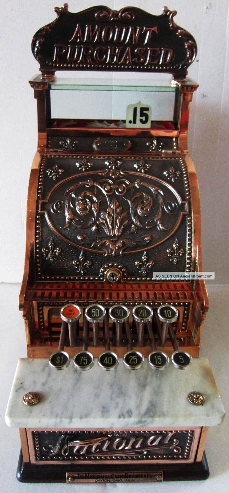 National Cash Register 216 Antique Bronze (circa 1911) Cash Register, Adding Machines photo