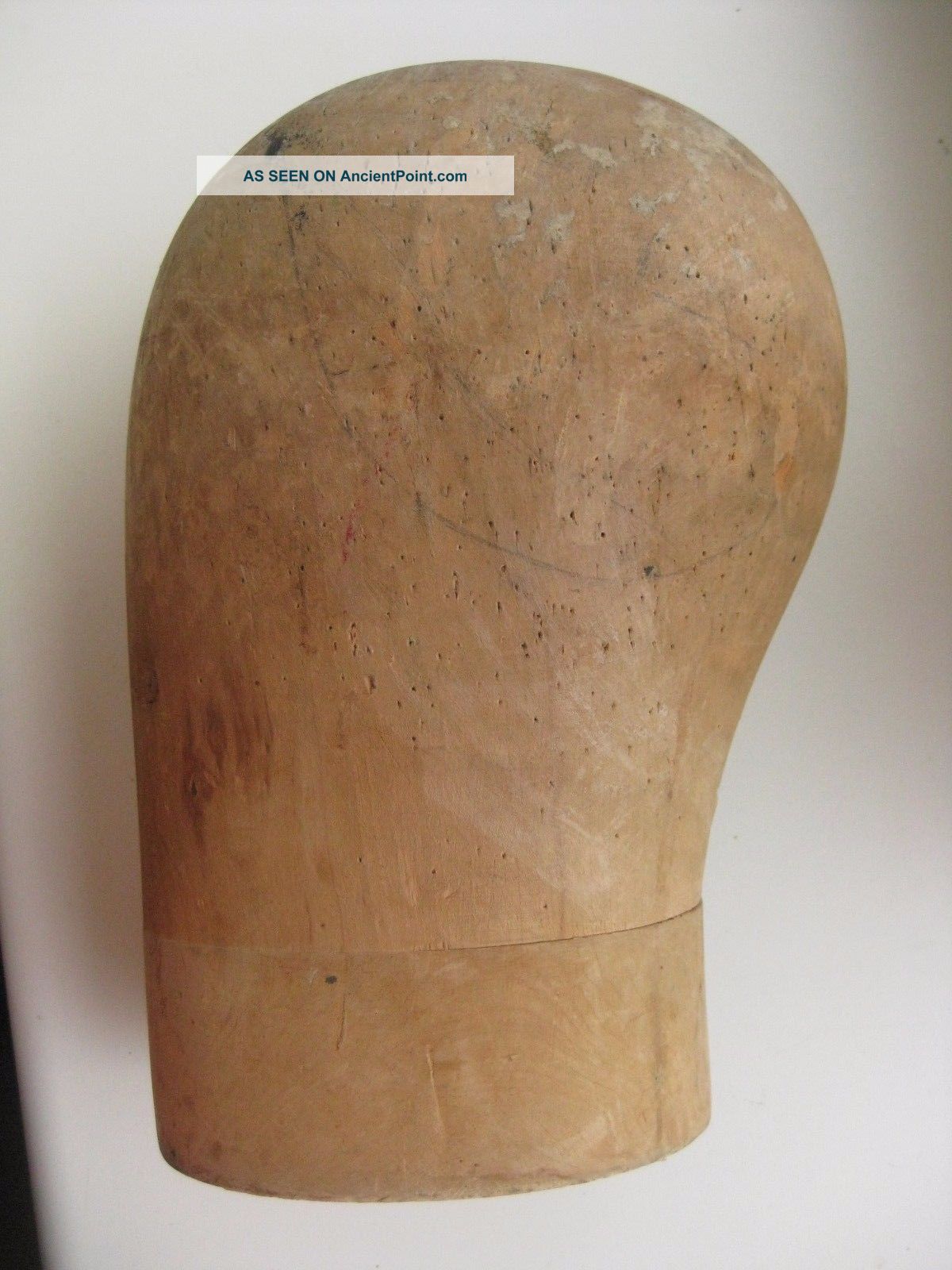 Antique Sweden Wood Millinery Hat Block Mold Form Industrial Molds photo