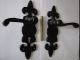 Reclaimed Hardware Lionheart Black Cast Iron Pair Door Lever Pull Handles Door Knobs & Handles photo 4