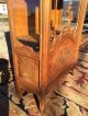 Exquisitely Carved Walnut Tall French Curio Cabinet Vitrine 1800-1899 photo 5