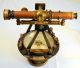 Antique W & Le Gurley Transit 1800s Brass Compass Surveying Equipment & Box Engineering photo 1
