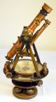 Antique W & Le Gurley Transit 1800s Brass Compass Surveying Equipment & Box Engineering photo 7