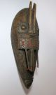 Old Bamana Marka African Mask With Metalwork,  African Tribal Art Masks photo 3