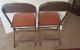 Vintage 1940 ' S Industrial Clarin Wood Metal Steel Folding Chair Chicago Ill Post-1950 photo 4