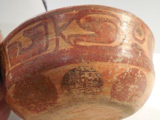 Mayan Copador Bowl Pre - Columbian Archaic Ancient Artifact Olmec Zapotec Toltec photo