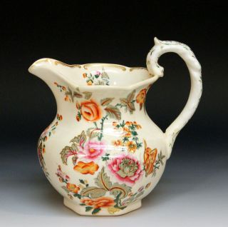 Antique English Soft Paste Porcelain Pitcher Spode Coalport? photo