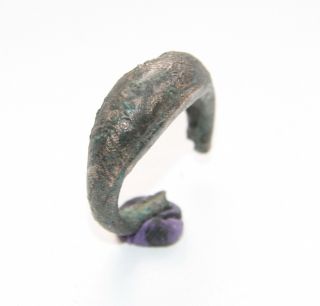 Ancient Old Viking Bronze Ethnic Ring (oct41) photo