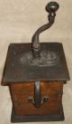 Antique 1800 ' S? Imperial Coffee Mill Grinder Old Dovetail Jointed Wood Cast Iron Primitives photo 4