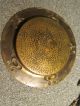 C1910 Antique Arts & Crafts Art Nouveau Brass Tray Dish Plate Arts & Crafts Movement photo 1