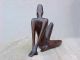 Vintage Werkstatte Hagenauer Wood Sculpture Of African Woman Art Deco photo 1