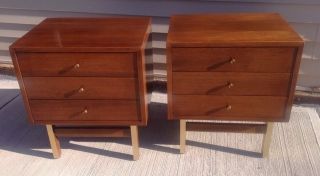 Vintage Mid - Century Modern American Of Martinsville Nightstands End Tables photo
