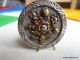 2961 – Brass Button Bouquet Of Flowers Inc.  3 Faceted Cut Steels Antique Button Buttons photo 1