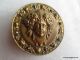 2968 – Head Of Minerva - Athena Surrounded By Olive Branches Antique Large Button Buttons photo 2