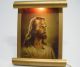 Antique 1940s W.  E.  Sallman Lighted Jesus Portrait Vintage Picture Table Display Art Deco photo 2