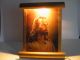 Antique 1940s W.  E.  Sallman Lighted Jesus Portrait Vintage Picture Table Display Art Deco photo 3