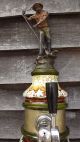 Art Nouveau Beer Brass Tower Dispenser Majolica Deco Keg Draft Kegerator Loft Art Nouveau photo 3