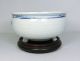 H362: Chinese Blue And White Porcelain Ware Big Incense Burner With Karaki Stand Incense Burners photo 3