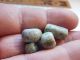 4 Mayan Jade Beads Pre - Columbian Archaic Ancient Artifacts Olmec Zapotec Toltec The Americas photo 2