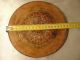 Antique/vintage Wooden Plate Hand Painted Carved Bowl Plate Primitives photo 1