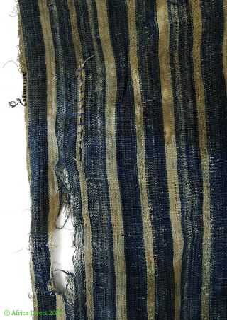 Dogon Stripwoven Indigo Textile Mali Africa photo
