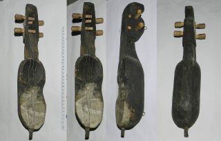 Nepal : Old Wooden Sarangi (traditional Folk Violin) - Scarce photo