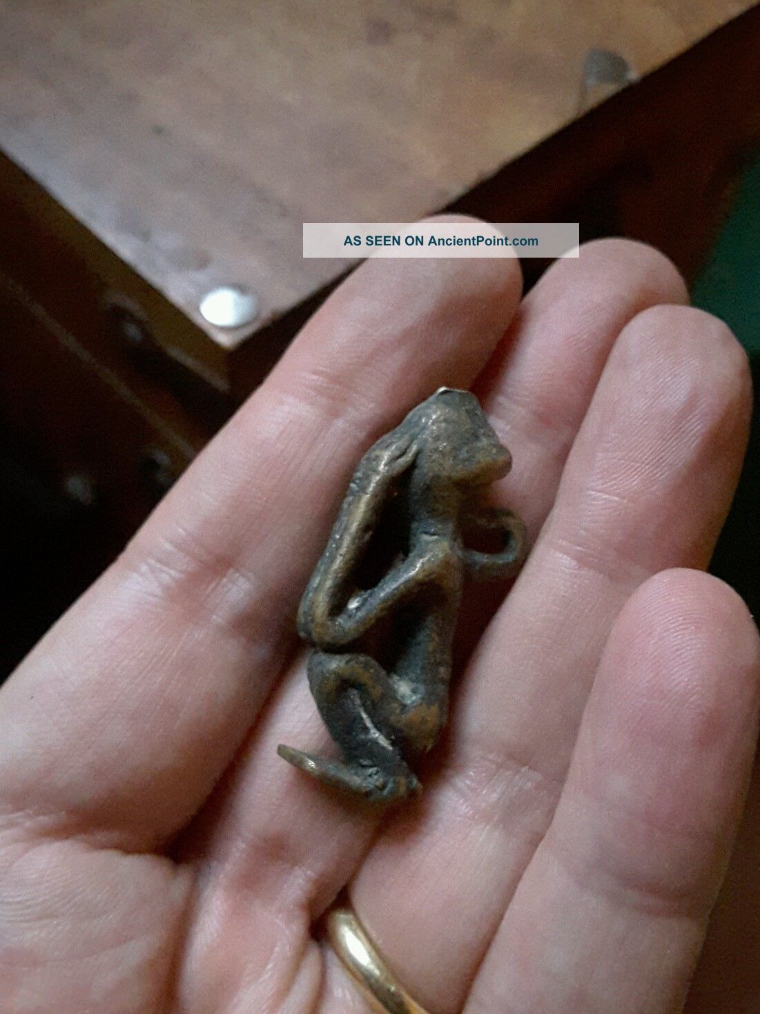 African Tribal Dogon Pendant Metal Bronze Mali Not Gold Weight Other African Antiques photo