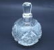 Solid Silver Scent Bottle Cut Glass Crystal Hallmarked Bottles photo 1