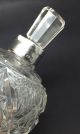 Solid Silver Scent Bottle Cut Glass Crystal Hallmarked Bottles photo 2