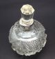 Solid Silver Scent Bottle Cut Glass Crystal Hallmarked Bottles photo 4