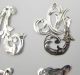 Nos Antique 1900s Silver Letters Initals Others Styles Available Layby Ava Sterling Silver (.925) photo 2