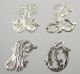 Nos Antique 1900s Silver Letters Initals Others Styles Available Layby Ava Sterling Silver (.925) photo 3