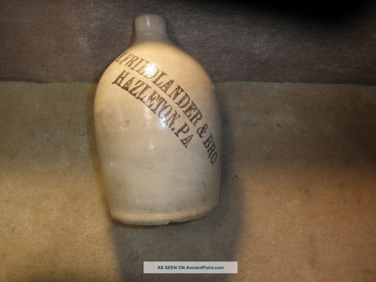 Antique Stoneware Whiskey Jug,  M.  Friedlander & Co,  Hazleton,  Pa Ex Other Antique Home & Hearth photo