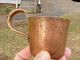 Antique 19th Century Vintage 1½ Gills Copper Rum Grog Cup Measure Metalware photo 1
