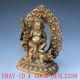 Vintage Tibet Brass Tibetan Buddhism Statue - - - - God Of Wealth Other Antique Chinese Statues photo 1