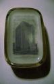 Barnes Abrams Grapeville Advertising Glass Paperweight Chicago Masonic Building Other Mercantile Antiques photo 1