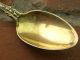 Vintage Abstract Stamped Gold Vermeil Sterling Silver 925 Spoon (9.  5g) Flatware & Silverware photo 2