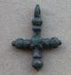 European Early Medieval Period Bronze Cross Pendant Religion Symbol 1150 Ad Vf, European photo 2