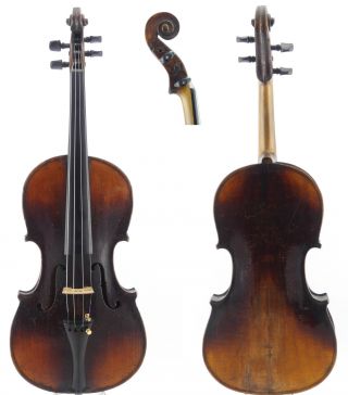 Fine,  Antique 100 Year Old Italian School Violin 4/4 photo
