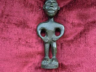 African Nigerian ? Bronze Figure Sculpture photo