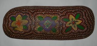 Australian Aboriginal : Dot Painted Coolamon - Central Australia photo