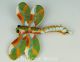 Likable Asian Chinese Old Cloisonne Hand Carved Dragonfly Statues Pendant Other Antique Chinese Statues photo 1