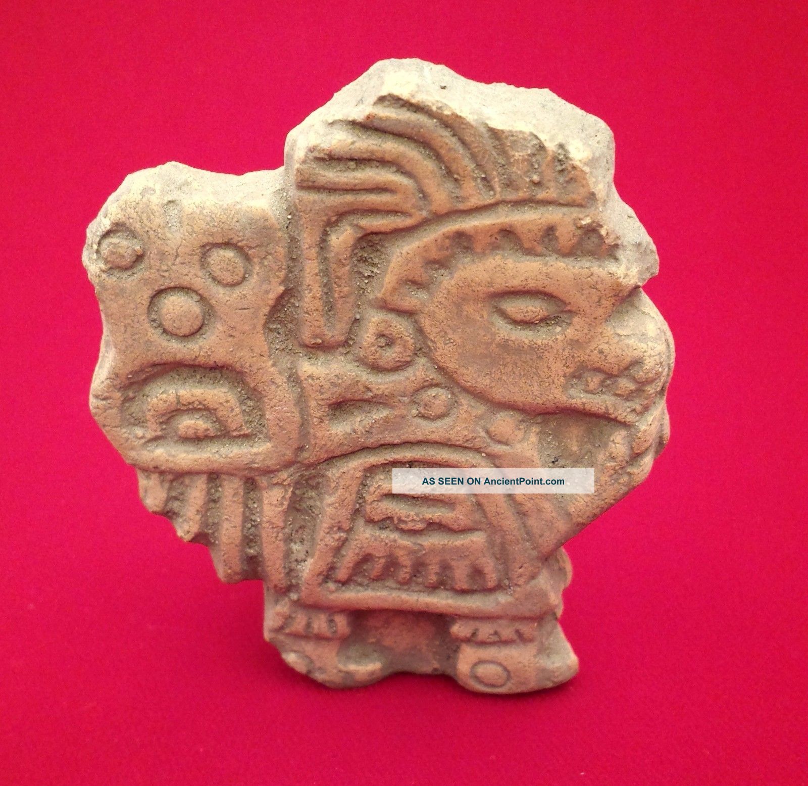 Teotihuacan Clay Pre Columbian Fragment Mexico Mayan Artifacts 6 The Americas photo