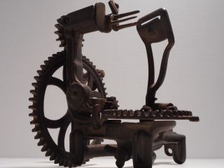 Antique / Vintage Cast Iron Apple Peeler / Parer Patent 1868,  1870 & 1872 R H Co photo