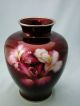 Japanese Red Iris Cloisonne Vase Vases photo 1