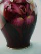 Japanese Red Iris Cloisonne Vase Vases photo 6