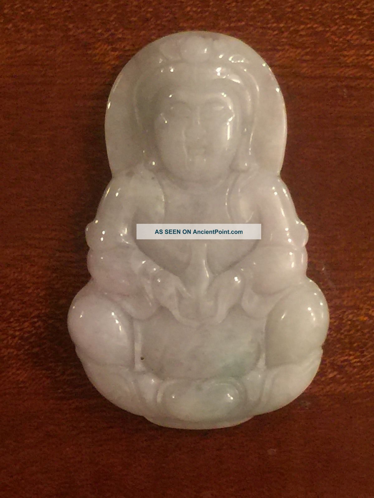 Vintage Carved Buddha Jade. Necklaces & Pendants photo