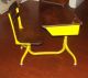 Nicest School Desk On Ebay Iconic American Desk Co In Vivid Striking Yellow 1900-1950 photo 1
