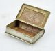 1900s Indian Antique Hand Crafted Nickel Coated Brass Betel Nuts Box India photo 2