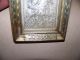 In Raised Relief Silver Greek Orthodox Framed Religious Icon Dated 1953 Greek photo 2
