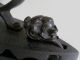 Antique Victorian Clothes Charcoal Iron.  Box Shape.  Lion Head Handle.  Cast Iron Other Antique Hardware photo 8